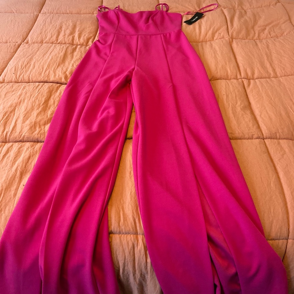 Bebe pink jumpsuit